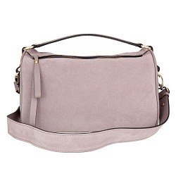 Женская сумка 60222 pink-grey velour